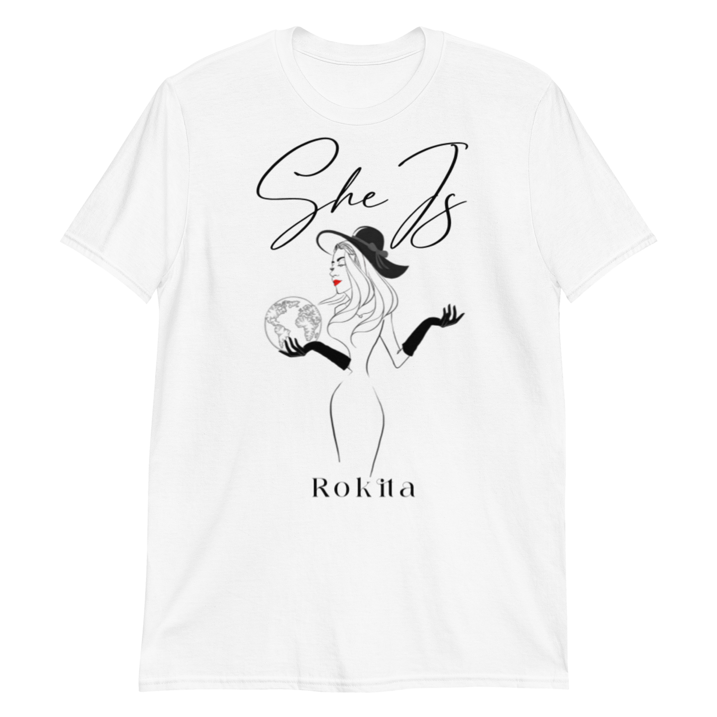 SHE IS - White Short-Sleeve Unisex T-Shirt
